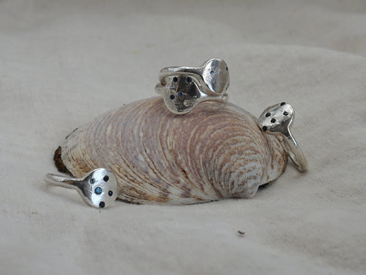 Celestial sapphire rings