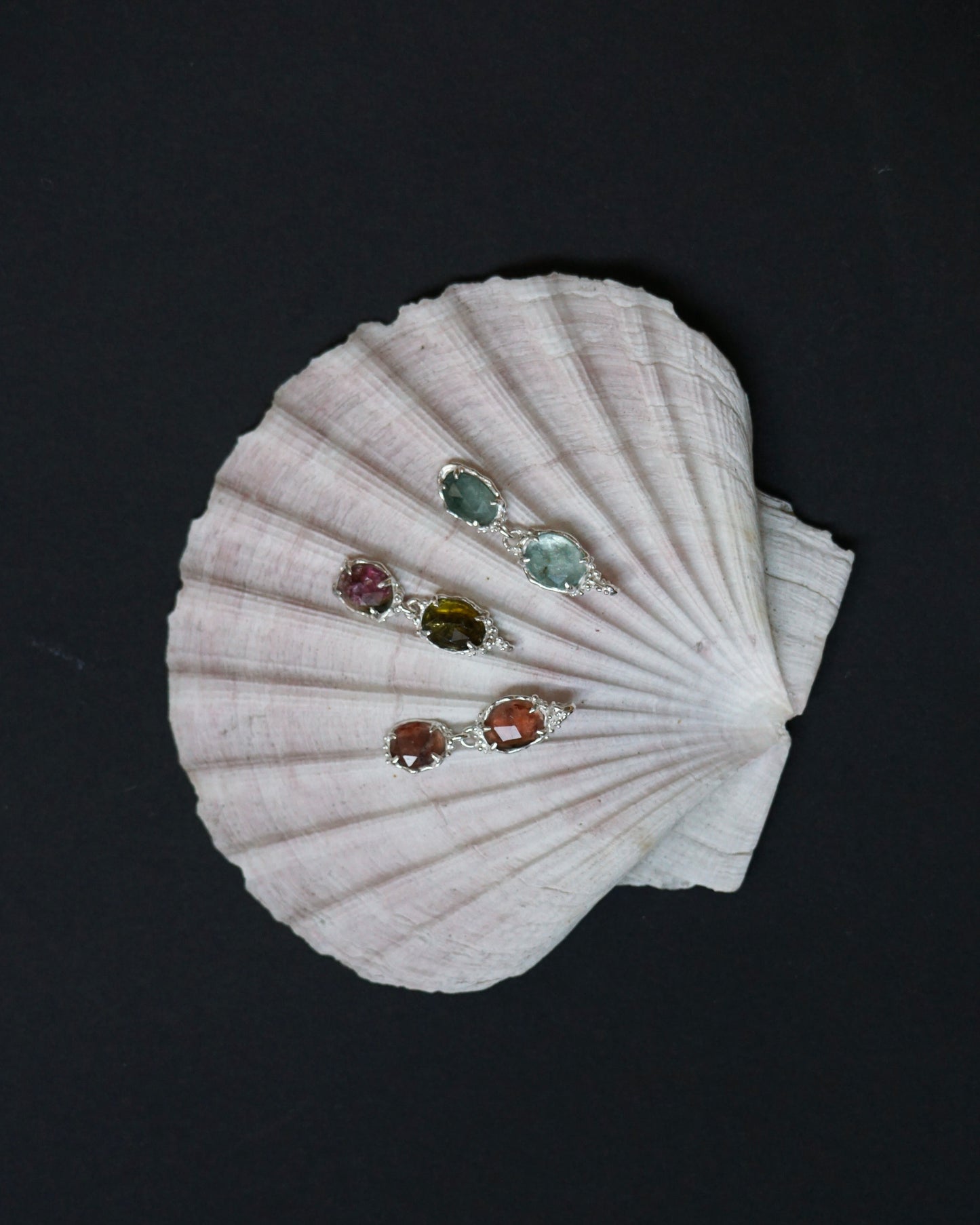 River ~ Blue Tourmaline Charm Necklace