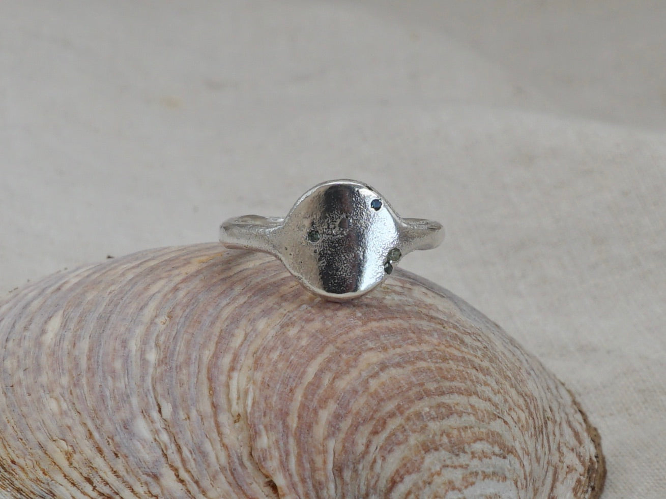 Celestial sapphire rings
