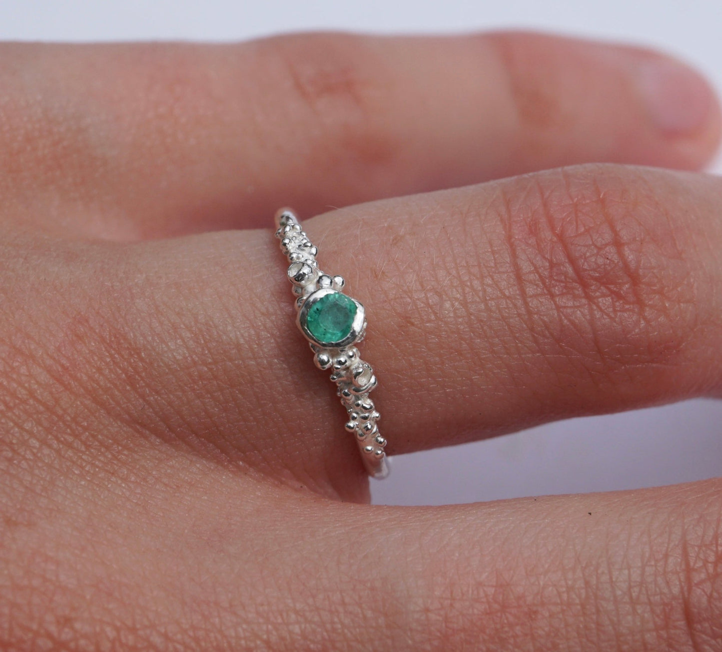 Forest Emerald Ring - Melissa Yarlett Jewellery