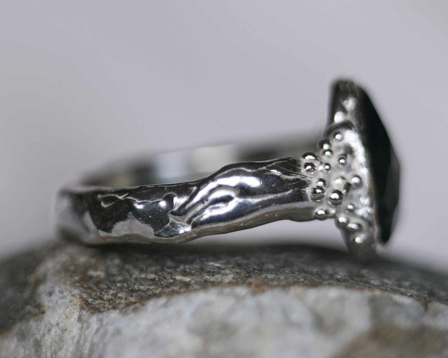 Greenman ~ Moss Agate Ring