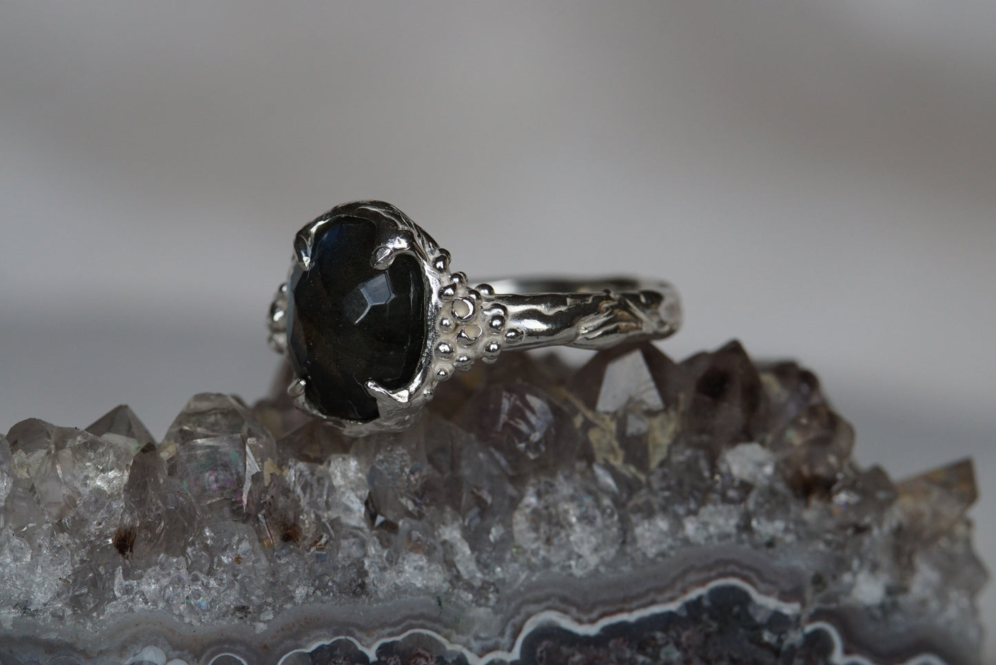 Aurora Borealis ~ Labradorite Ring