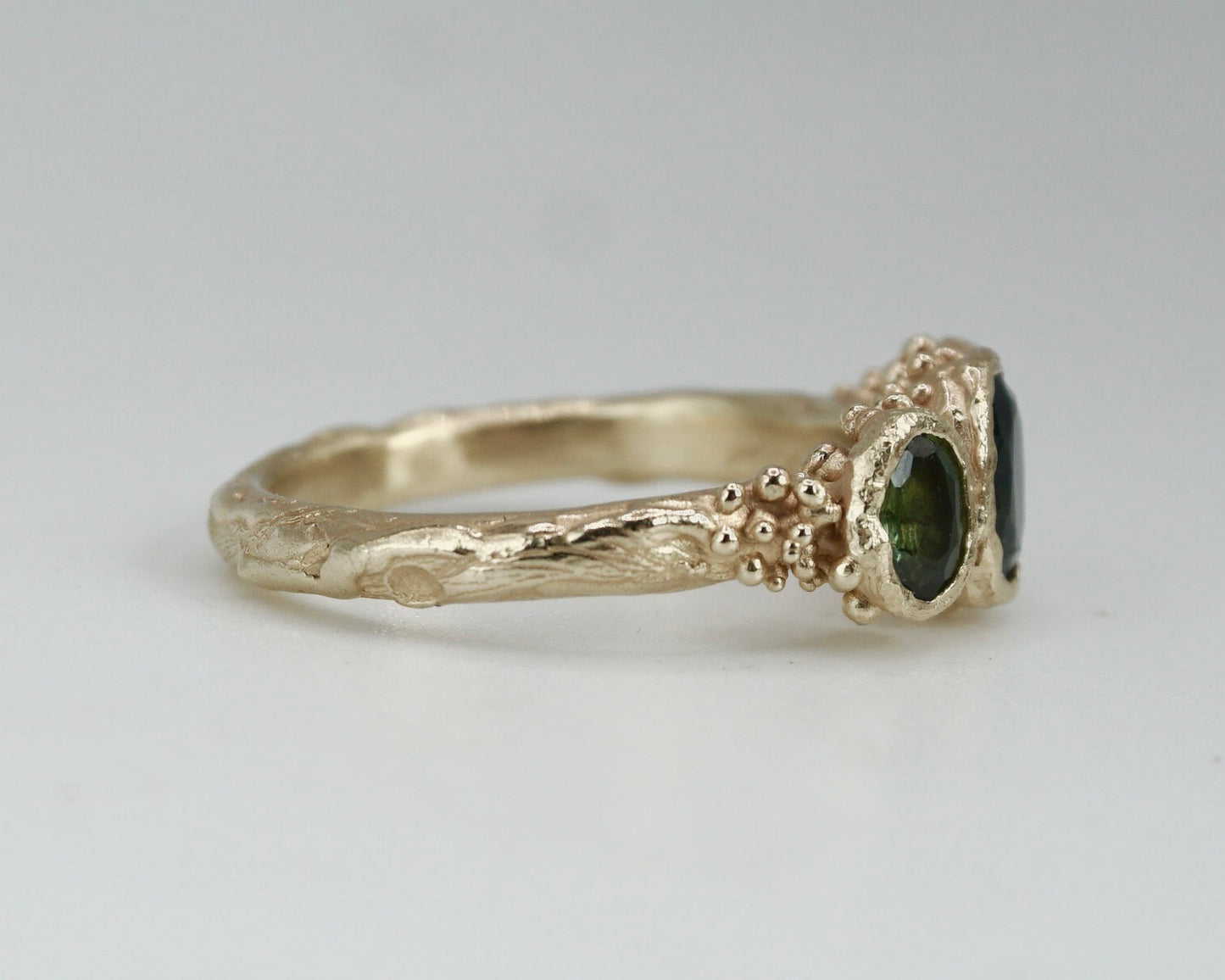 Faerie pool Teal & Green Sapphire Engagement Ring