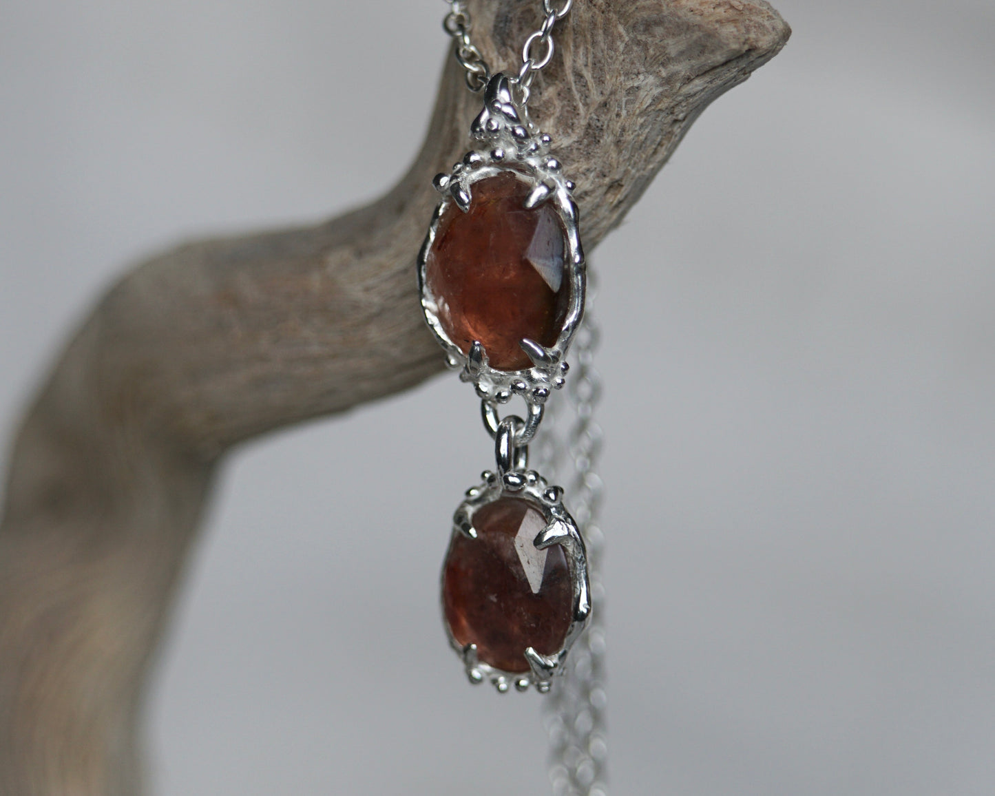 Sol ~ Orange Tourmaline Charm Necklace